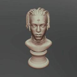XXX-Tentacion-FULL-HD.jpg Archivo STL XXXTENTACION Sculpture STL Escultura・Plan de impresión en 3D para descargar