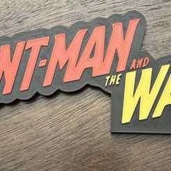 2x ANT-MAN AND THE WASP Logo Display by MANIACMANCAVE3D