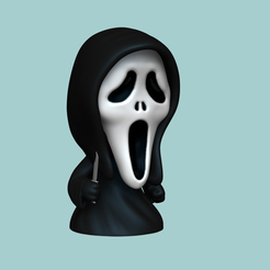r1.png Scream Ghostface Chibi STL - Funko Style - Horror Character