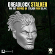DREADLOCK STALKER FAN ART INSPIRED BY STALKER FROM Gi JOE ;@Rsttn | Testa di Dreadlock Stalker per figure d'azione