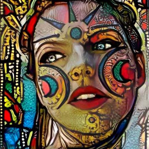 Boudica Stained glass 3D model