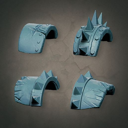 MrModulork's Orc Shoulder Pad Armor - Freebie Set 3D model