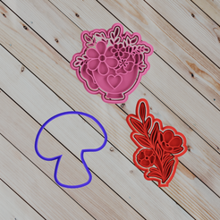 1.png STL file COOKIE CUTTER flowers 2023・3D printing design to download
