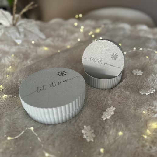 IMG_3898.jpeg Let It Snow Gift Box – 3D Printable STL + Bambu Files | Snowflake Money Gifts | Christmas
