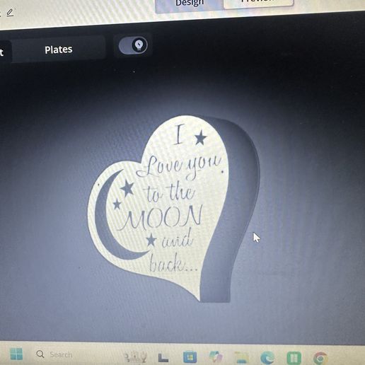 ❤️‍🔥 i love you to the moon and back heart shaped light