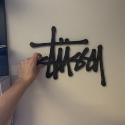 IMG_3053.jpg 3MF-Datei wanddekoration STUSSY kostenlos・3D-Drucker-Design zum herunterladen
