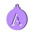 AA.stl Alphabet on balls for Christmas