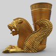 Background.png Achaemenid Persian Lion Rhyton 3D print model