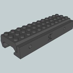 2241b278b0d231d39e64503416a1bb0c_display_large.jpg Free STL file Picatinny Lego Rail adaptor・3D printing idea to download, Snorri