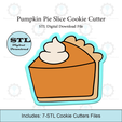 Etsy-Listing-Template-STL.png Pumpkin Pie Slice Cookie Cutter | STL File