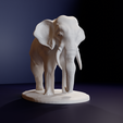 2.png Elephant standing STL
