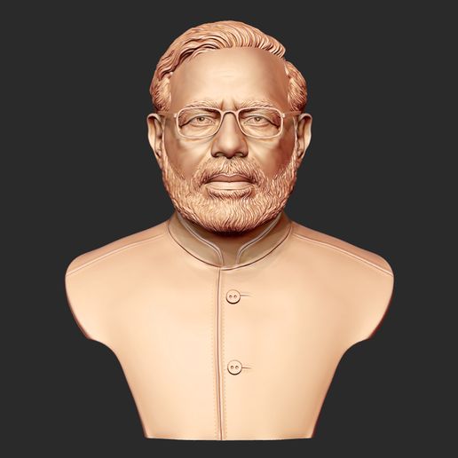 06.jpg Narendra Modi 3D Portrait sculpture