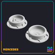 Mercedes-Caps.png Mercedes W210 AMG Jack Hole Caps Covers Trim Front Set