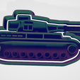 tanque.PNG set cookie cutters and military fondant