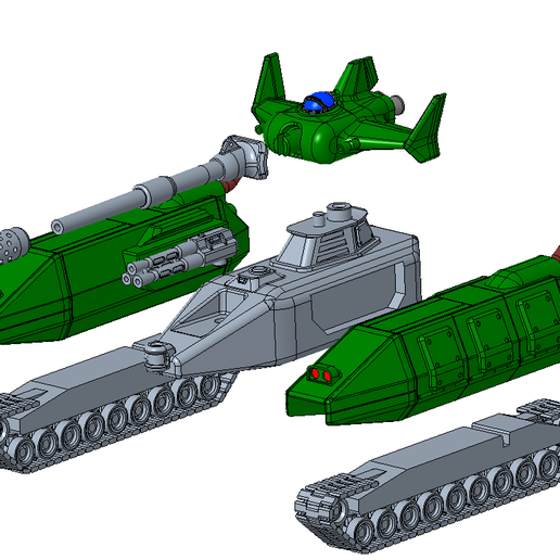 🪖 Magella Attack Tank - Zeon MBT・ 3D File for 3D printing