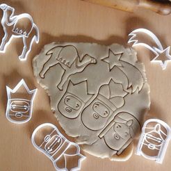 photo1673387276-5.jpeg Archivo STL x6 molds Star Of Bethlehem, 3 Wise Magic Kings and camel dromedary・Objeto imprimible en 3D para descargar