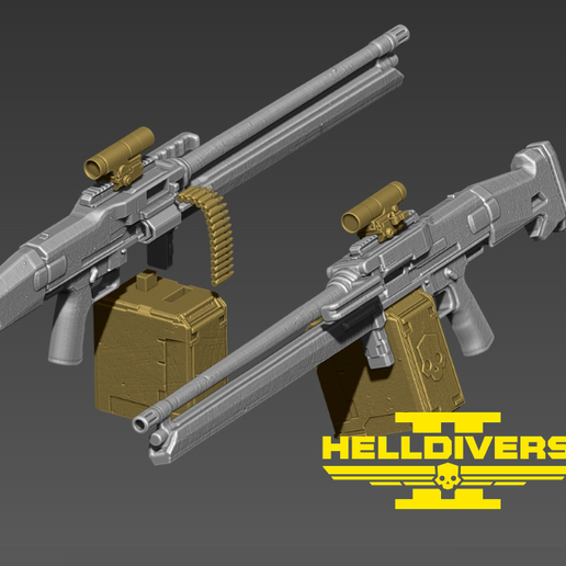 MG-43 Machine Gun 3D Model Helldivers 2