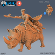 2567-Spear-Rider-Rhino-Mount-Large.png Spear Rider & Rhino Mount ‧ DnD Miniature ‧ Tabletop Miniatures ‧ Gaming Monster ‧ 3D Model ‧ RPG ‧ DnDminis ‧ STL FILE
