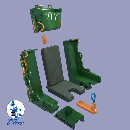 EJECTOR-SEAT-2.jpg Боевое кресло и пилот №2 - PREMIUM - 1/9 SCALE