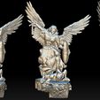 A3.jpg Archangel Michael Bas-Relief 1 3D print model