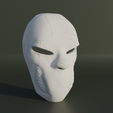 22.png Injured Face Mask - Superhero Cosplay Mask 3D print model