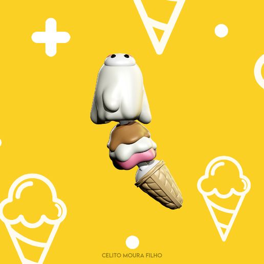 Flexy Ice Cream Chain - 001 3D model