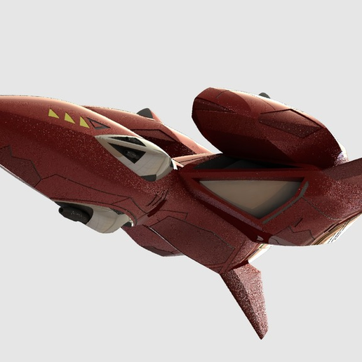 ➕ Macross Plus X-9 Ghost UAV Fighter 1/60・Free STL File for ・Cults