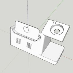 iPhone-Watch.jpg STL-Datei iPhone 12/13/14/Pro Ultimate Dock (Apple Watch only version)・3D-Druck-Idee zum Herunterladen