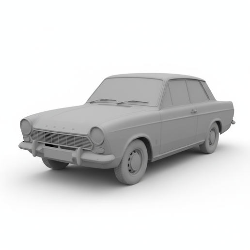 Ford Cortina car model, supercar, classic car, car, diorama, drift car, car 3D, sports car, truck, garage, race car, pickup, hypercar, muscle car, vintage car, SUV, vehicle, JDM, automobile, car STL