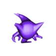haunter_pose_2_with_hands_together_and_t.stl Pokemon - Haunter with 2 different poses