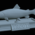 Trout-statue-34.png fish rainbow trout / Oncorhynchus mykiss statue detailed texture for 3d printing