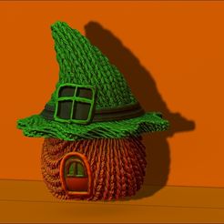 BPR_Render4.jpg Casa de la bruja de Halloween de ganchillo