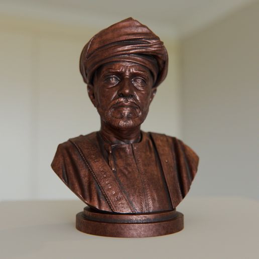 Sultan Qaboos bin Said Al Said – Oman Sultan Portrait Bust 3D Model | STL