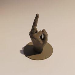 MiddleFinger_Front.jpg STL-Datei Ich f***e dich! MIddle Finger Surprise Easter Egg!・3D-druckbares Modell zum Herunterladen