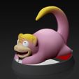 Slowpoke05.jpg Slowpoke- FAN ART - POKÉMON FIGURINE - 3D PRINT MODEL