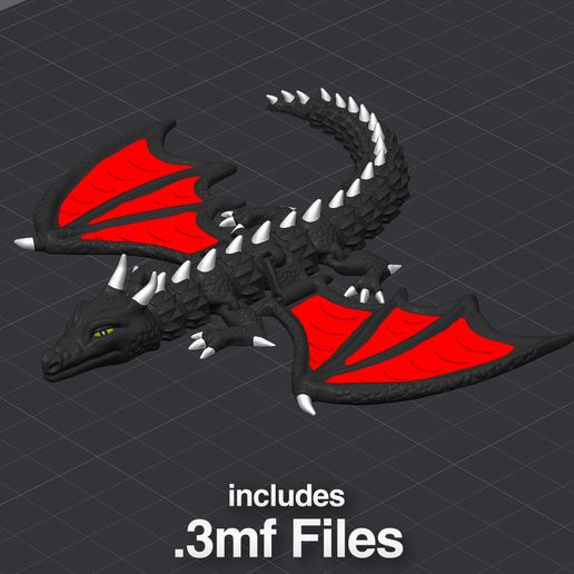 1-dragon.jpg 🐉 Flexible Baby Dragon - Multicolored Design Print-in-Place 🐉✨