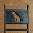 5 - Dos.JPG FOLDABLE SUPPORT FOR MOBILE PHONE AND SMALL digital TABLET - pattern : Dog .....    Foldable support for mobile phone and small digital tablet - pattern : "Dog
