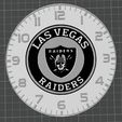 RaidersClockSample.jpg Multicolor Las Vegas Raiders Desk Clock