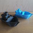 Turbo-BOATs.jpg Free STL file Turbo-BOAT --> Print in Place / NO SUPPORTS / No assemble・3D print model to download