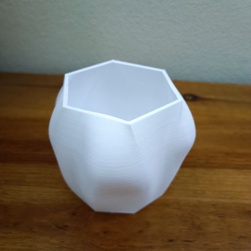 Geometric and organic planter 3D model