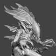 0.jpg Praetorian Xenomorph Alien - AVP 2010 Articulated dynamic pose STL for 3D printing