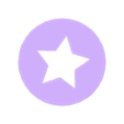star.stl 3D coaster with star symbol