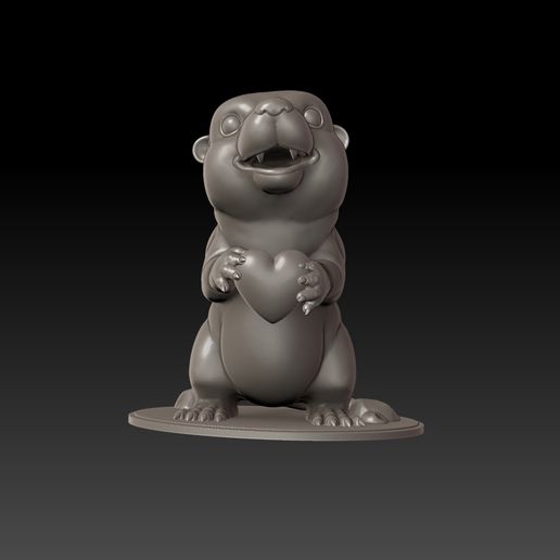 Otter cute 3D model
