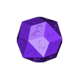 28-hedron arabic 2.stl ARABIC ALPHABET D28 POLYHEDRAL DIE Alternative Version