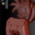 7.jpg STL file SOPORTE JOYSTICK MOVIL AMY ROSE SONIC DR ROBOTNIK SHADOW TAIL KNUCKLE・3D printing design to download