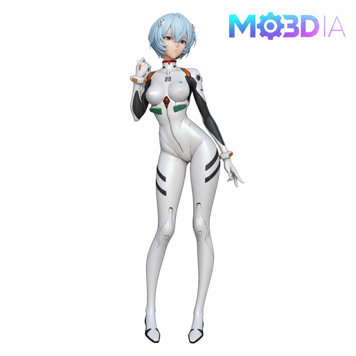 REI AYANAMI EVANGELION FAN ART 18CM