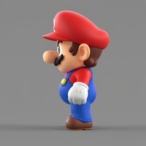 🤓 Mario Chibi 3D Model | STL | Super Mario Cute Figurine・ STL File for ...