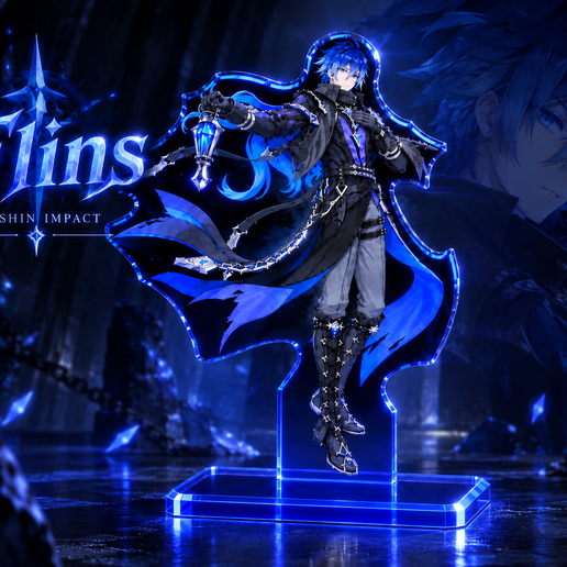 Flins From Genshin Impact | Acrylic Stand | STL 3D Print