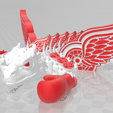 detroit.png Dragon NHL Detroit Red Wings flexi