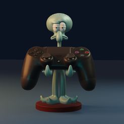 1-calam.jpg Download STL file Squidward joystick • 3D print model, Aslan3d